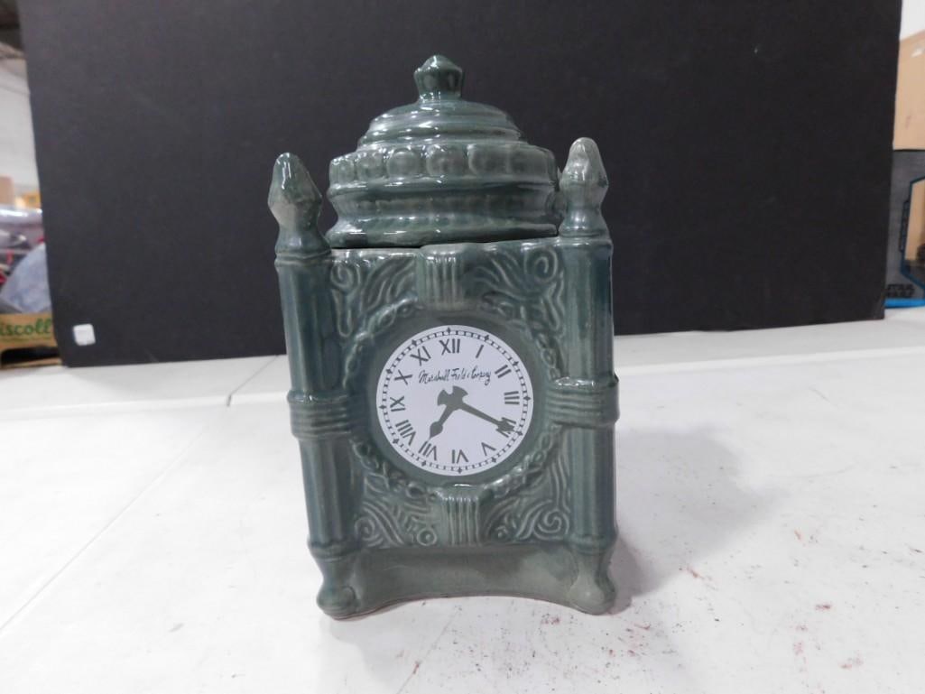 Ceramic Marshall Field & Company Clock Candy Dish or Cookie Jar (1 of 6)