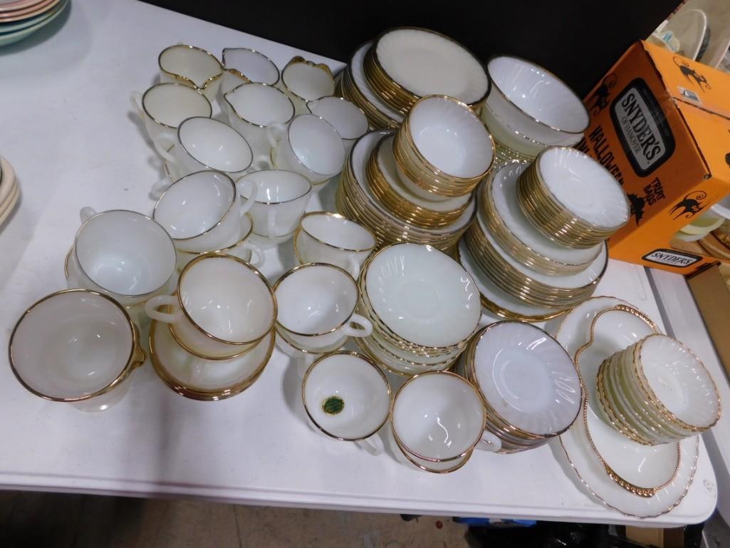 Huge Lot of Fire King Dishes - Cups, Plates, etc. (1 of 4)