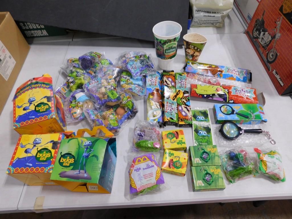Toy Lot including McDonald's A Bug's Life, Rugrats, etc.: Toy Lot including McDonald's A Bug's Life, Rugrats, etc.