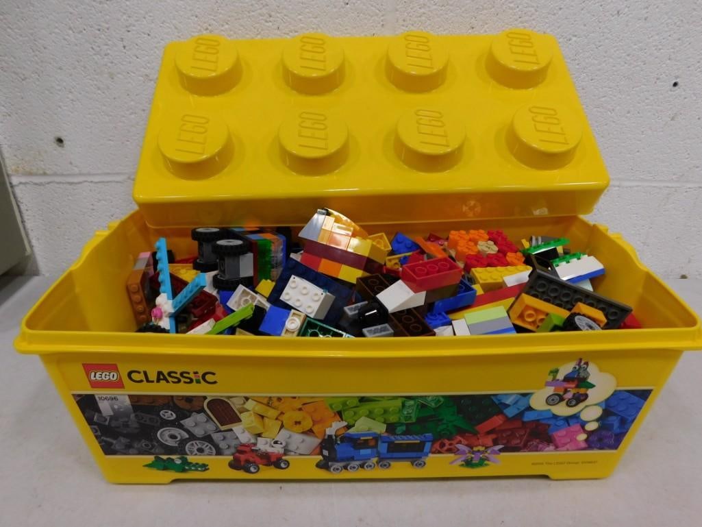 Box of assorted Legos in a Lego Box / Case: Box of assorted Legos in a Lego Box / Case