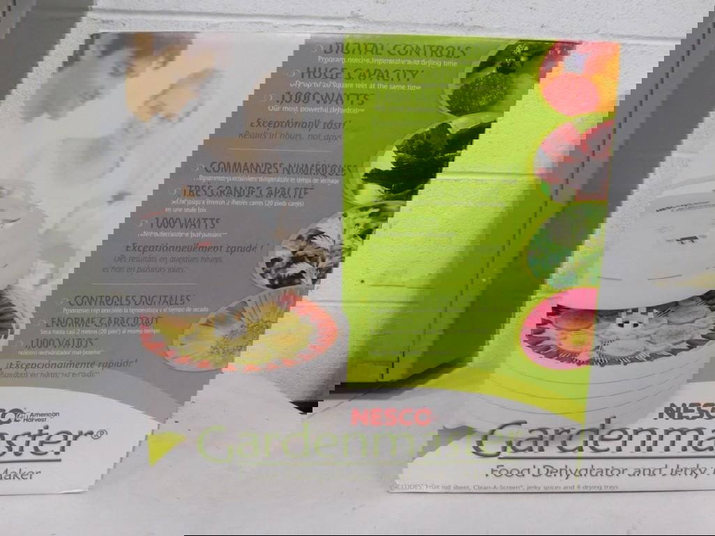 Nesco Gardenmaster Food Dehydrator And Jerky Maker In Original Box Auction