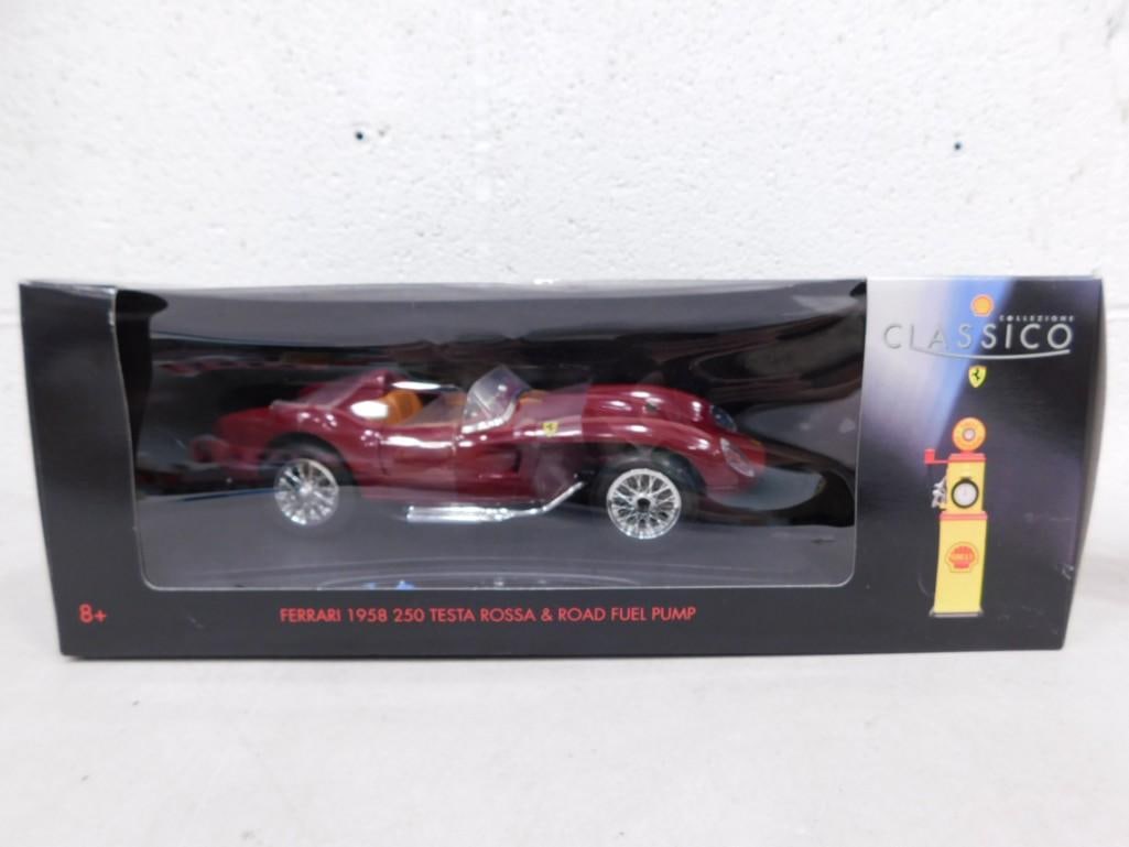 Collezione Classico 1958 Ferrari 250 Testa Rossa 1:18 Scale and Shell Fuel Pump Model (1 of 3)