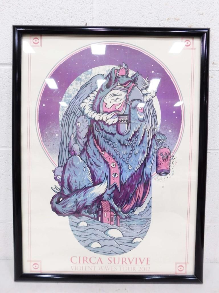 Circa Survive Violent Wave Tour 2012 Framed Poster 25" x 19" (1 of 4)