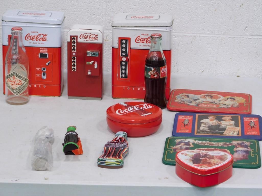 Coca Cola Lot incl Tins, Bottles, Ice Cream Scoop, Bottle Opener, etc (1 of 9)