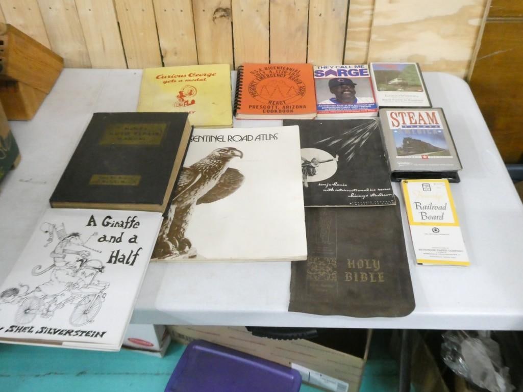 Lot of Books incl Vintage plus a Stem Train VHS Tape (1 of 4)