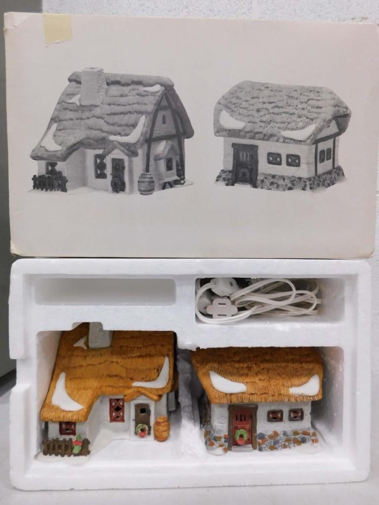 Dept 56 Barley Bree Farmhouse and Barn Dickens' Village Series Heritage Village Collection: Department 56 Barley Bree Farmhouse and Barn Dickens' Village Series Heritage Village Collection Christmas Village Building in Original Box