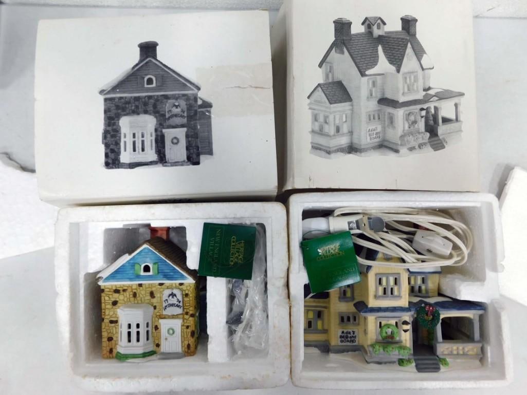 2 Dept 56 Buildings incl Apothecary Shop and Boarding House New England Village Series Heritage (1 of 4)