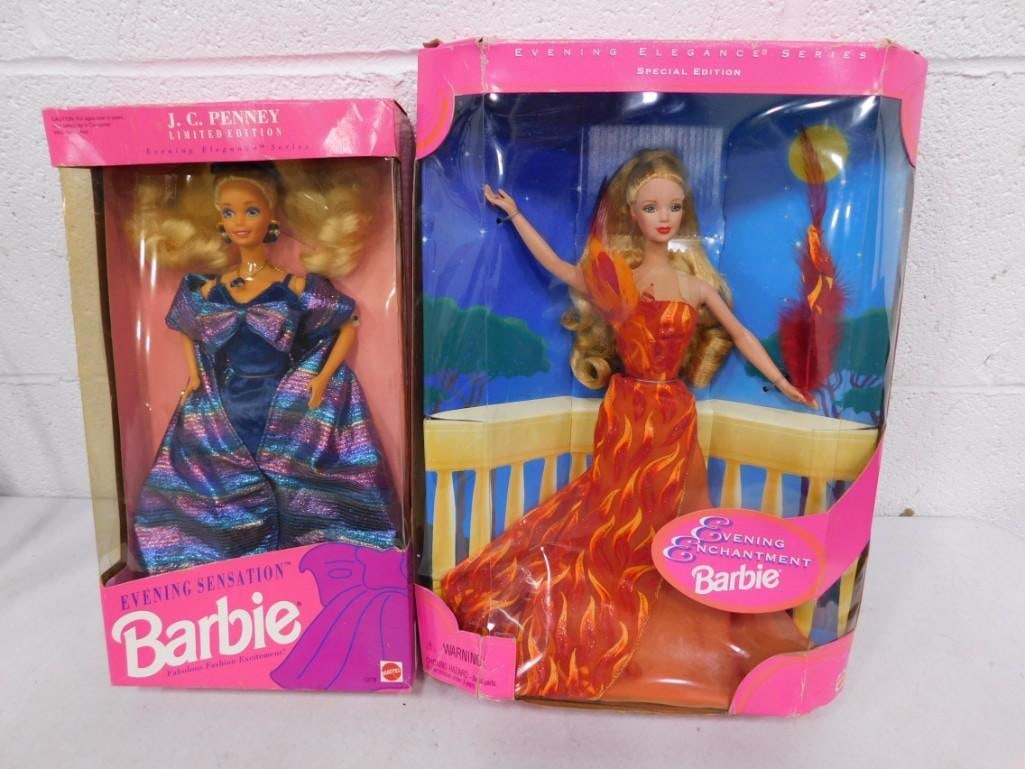 1999 Evening Enchantment & 1992 Evening Sensation Barbie Dolls NIB (1 of 4)