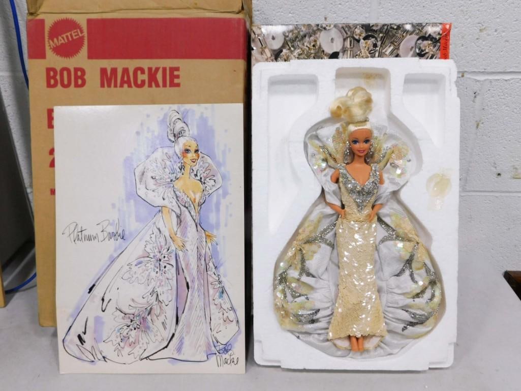 1991 Bob Mackie Platinum Barbie Doll w/ Box (1 of 8)