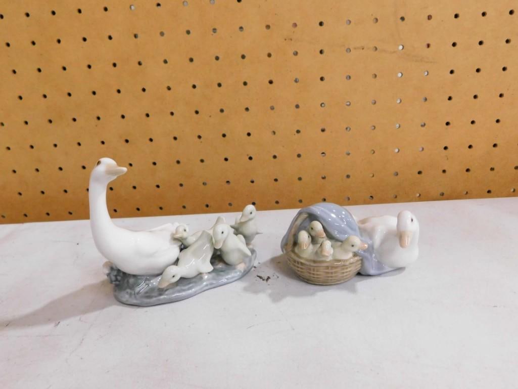 2 Lladro Figurines incl 1307 Little Ducks After Mother and 4895 Ducklings NO BOXES: 2 Lladro Figurines incl 1307 Little Ducks After Mother and 4895 Ducklings NO BOXES