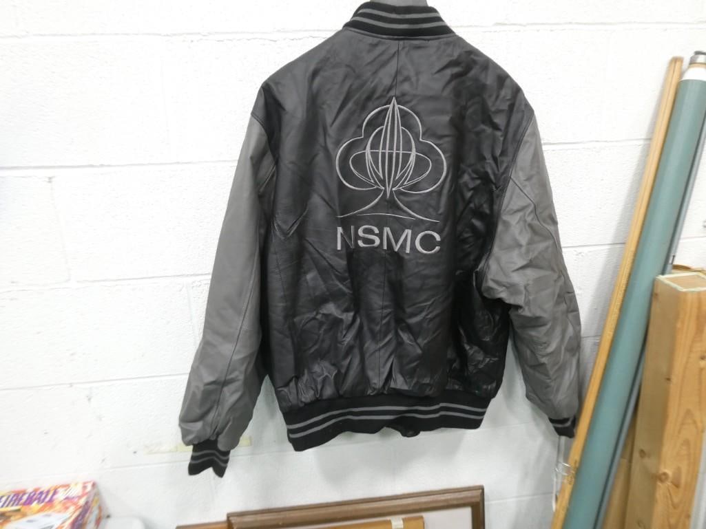 NSMC Leather Jacket Size XXL National Street Machine Club Life Member with Embroidered Logo: NSMC Leather Jacket Size XXL National Street Machine Club Life Member with Embroidered Logo