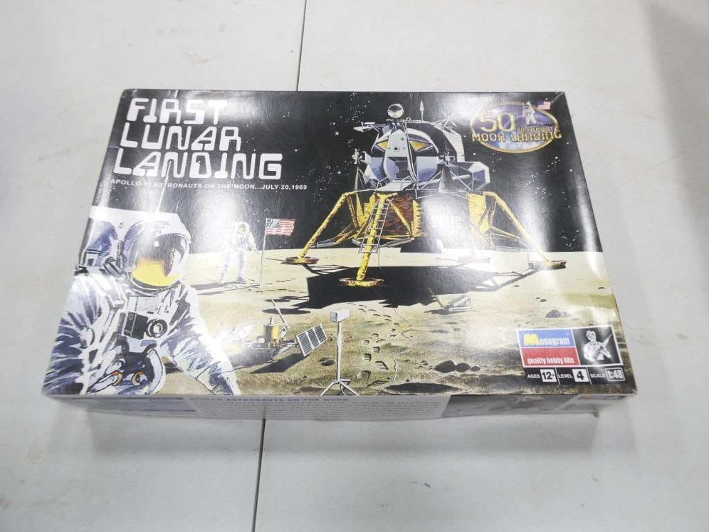 Monogram First Lunar Landing Model Kit 1:48 Scale in Original Box (1 of 3)