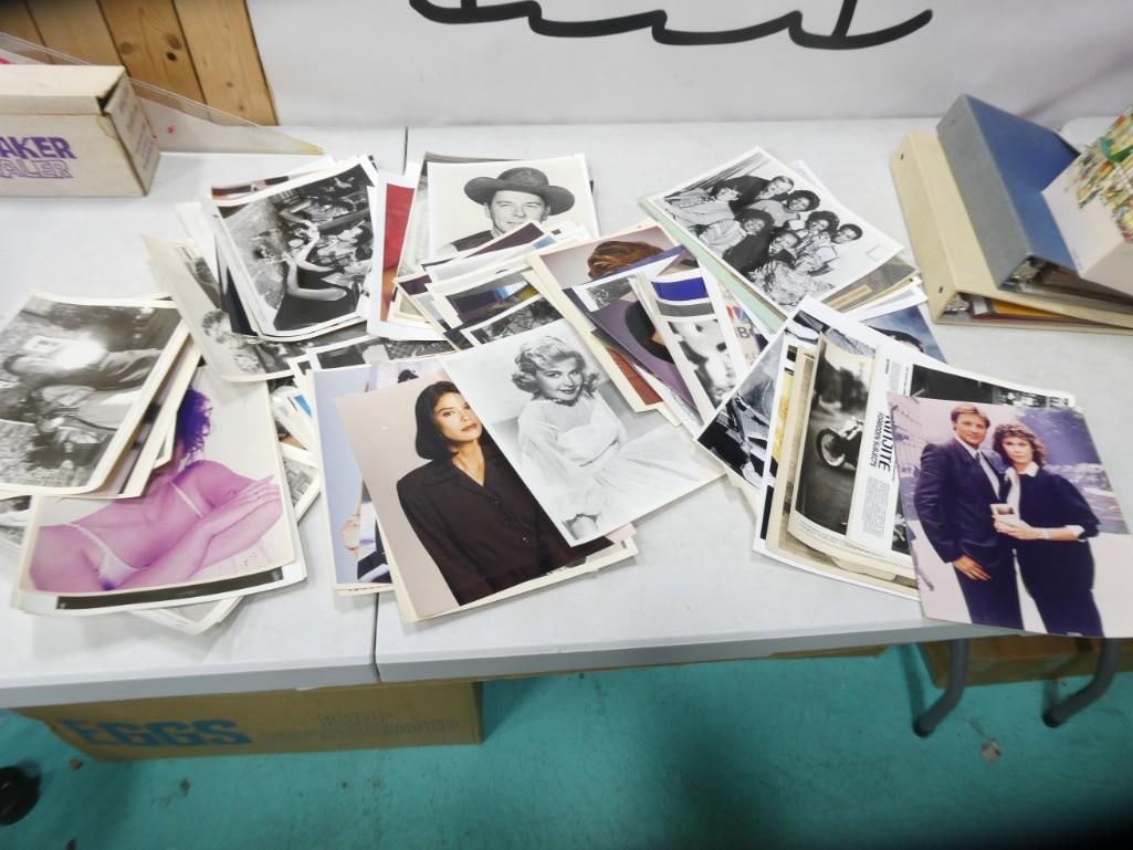 Lot of Photos or Prints of Famous People incl Jennifer Anniston, Robert Vaughn, Courtney Cox (1 of 3)