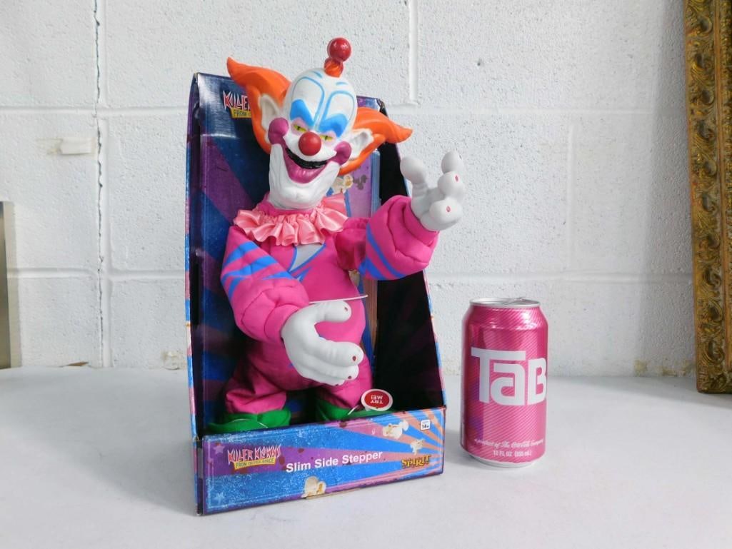 Killer Klowns from Outer Space Slim Side Stepper Animated Clown Toy New in Box (1 of 5)