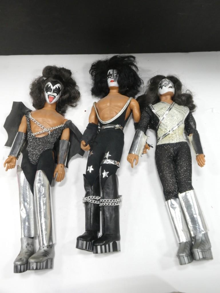 1977 Mego Kiss 12" Figures incl Gene Simmons, Paul Stanley, Ace Frehley (1 of 3)