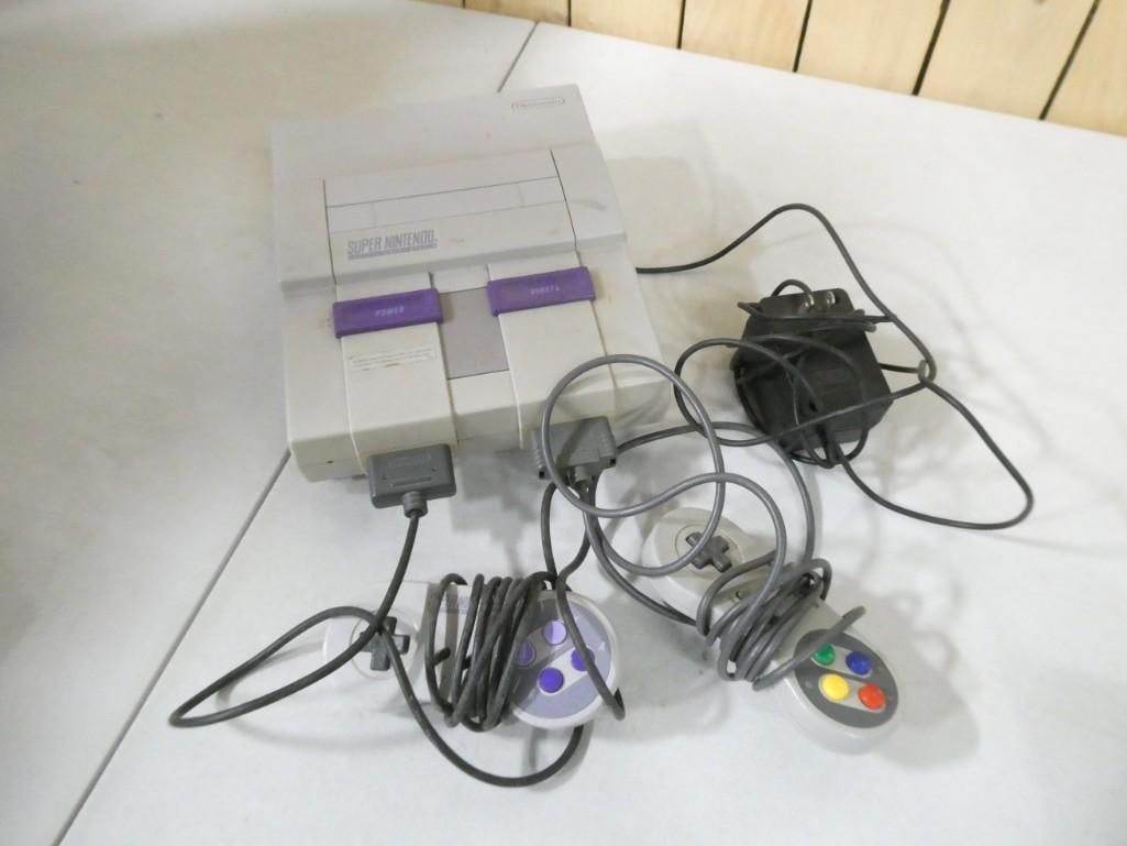 SNES Nintendo Super Nintendo Game system with controllers, RF Switch, Power Cord - Untested (1 of 6)