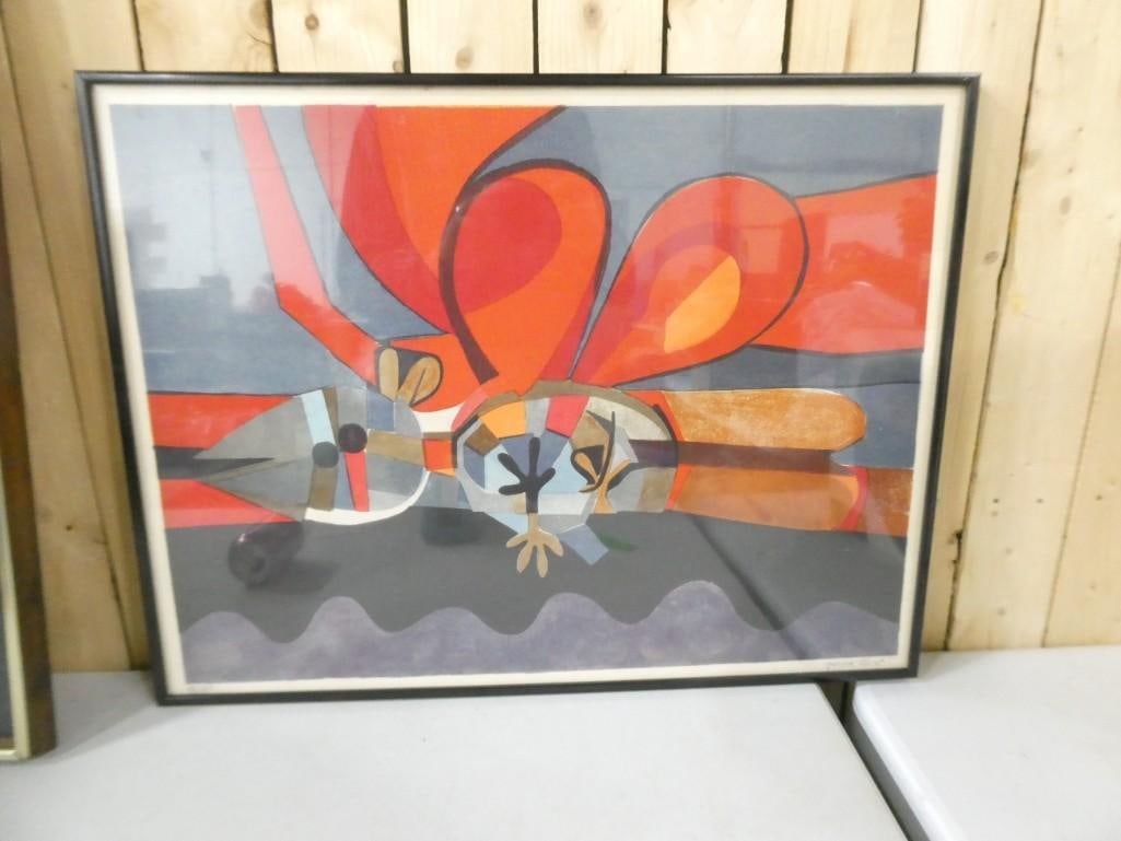 Jose Maria Garcia Llort Signed Numbered Serigraph Framed Print 180 / 260 (1 of 5)