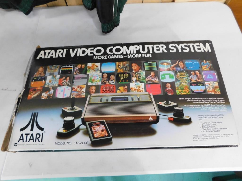Atari VCS 2600 Lot including Box, System, Paddle Controllers, Assorted Manuals, etc. (1 of 10)