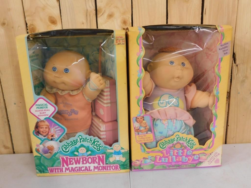 2 Cabbage Patch Kids incl Newborn with Magical Monitor and Little Lullabye Both New in Box (1 of 7)
