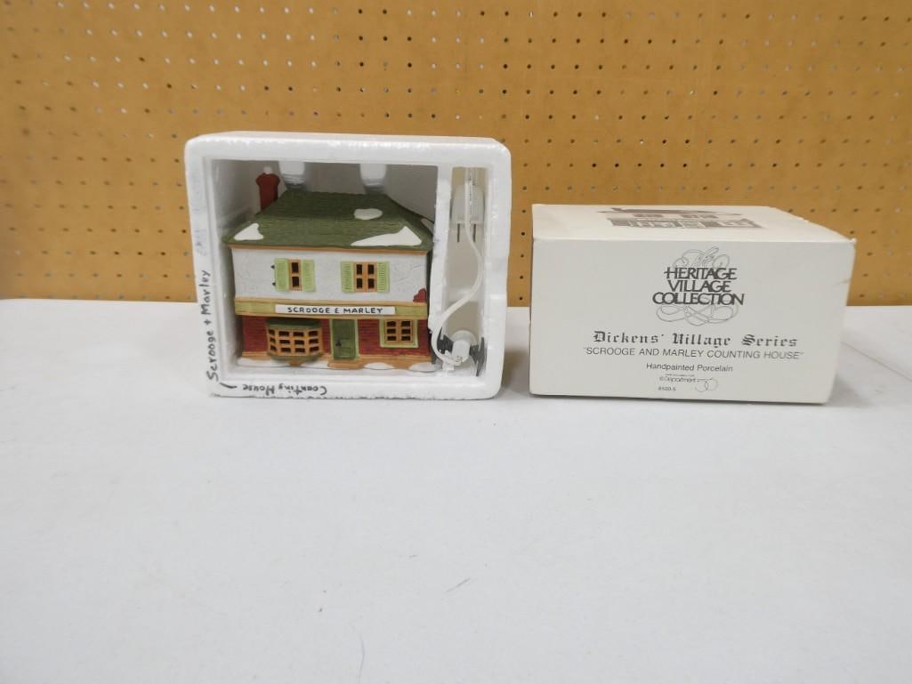 Dept 56 Scrooge and Marley Counting House Dickens Village Series Heritage Village Collection: Department 56 Scrooge and Marley Counting House Dickens Village Series Heritage Village Collection Christmas Village House in original box