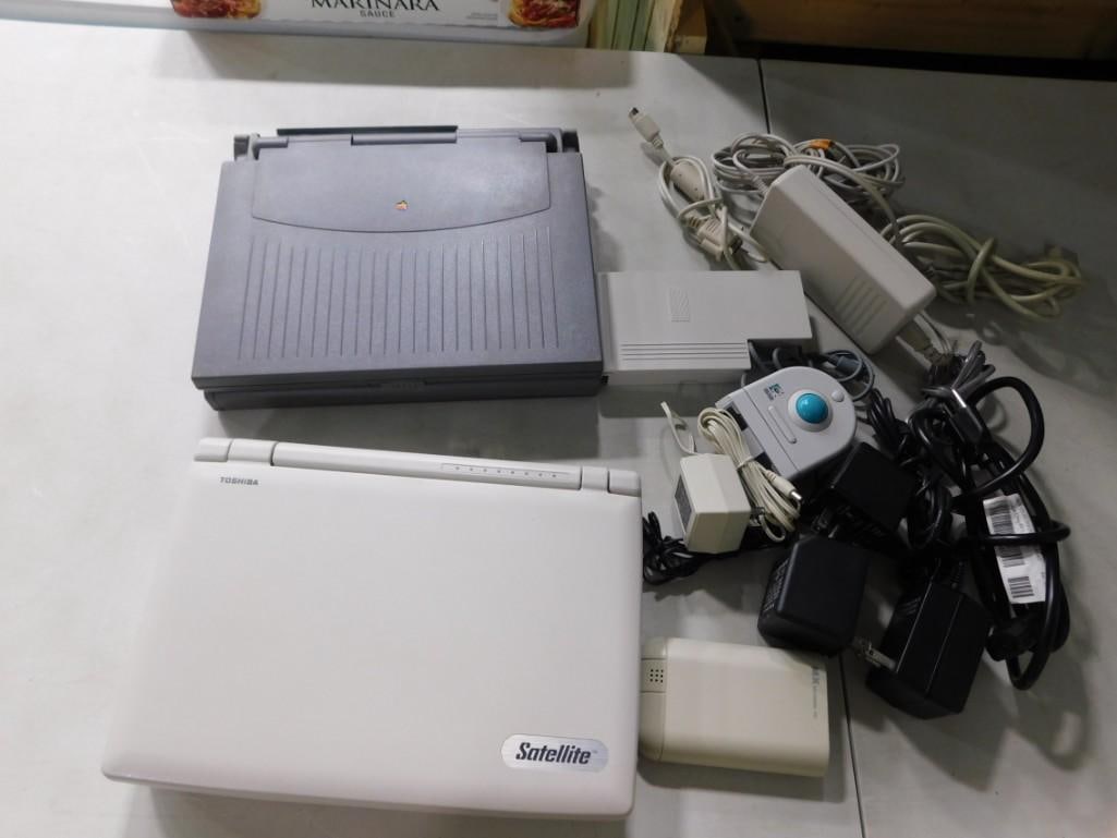 Pair of Vintage Laptops including Apple Macintosh PowerBook 165c and Toshiba Satetllite T1850C (1 of 4)