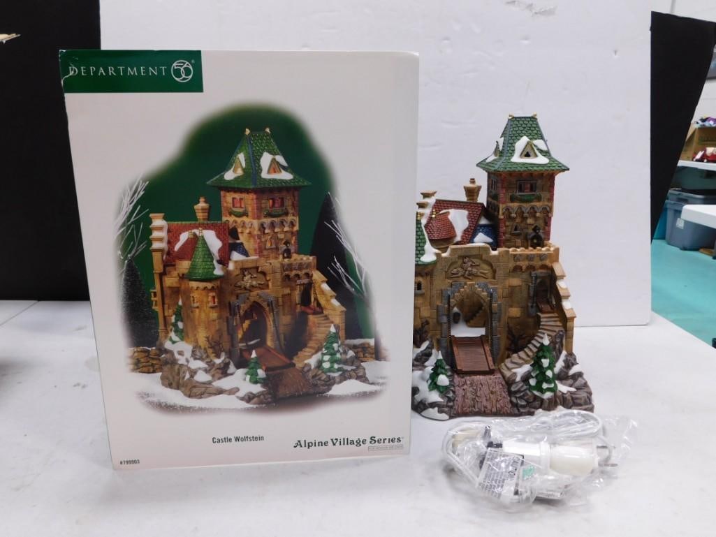 Dept 56 Castle Wolfstein Alpine Village Series 79903 Christmas Village Building: Department 56 Castle Wolfstein Alpine Village Series 79903 Christmas Village Building