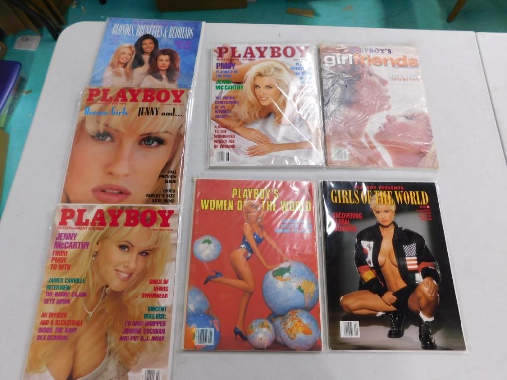 Playboy Magazines including Girls of the World, Girlfriends, Jenny McCarthy, Blondes, Brunettes & Re (1 of 4)