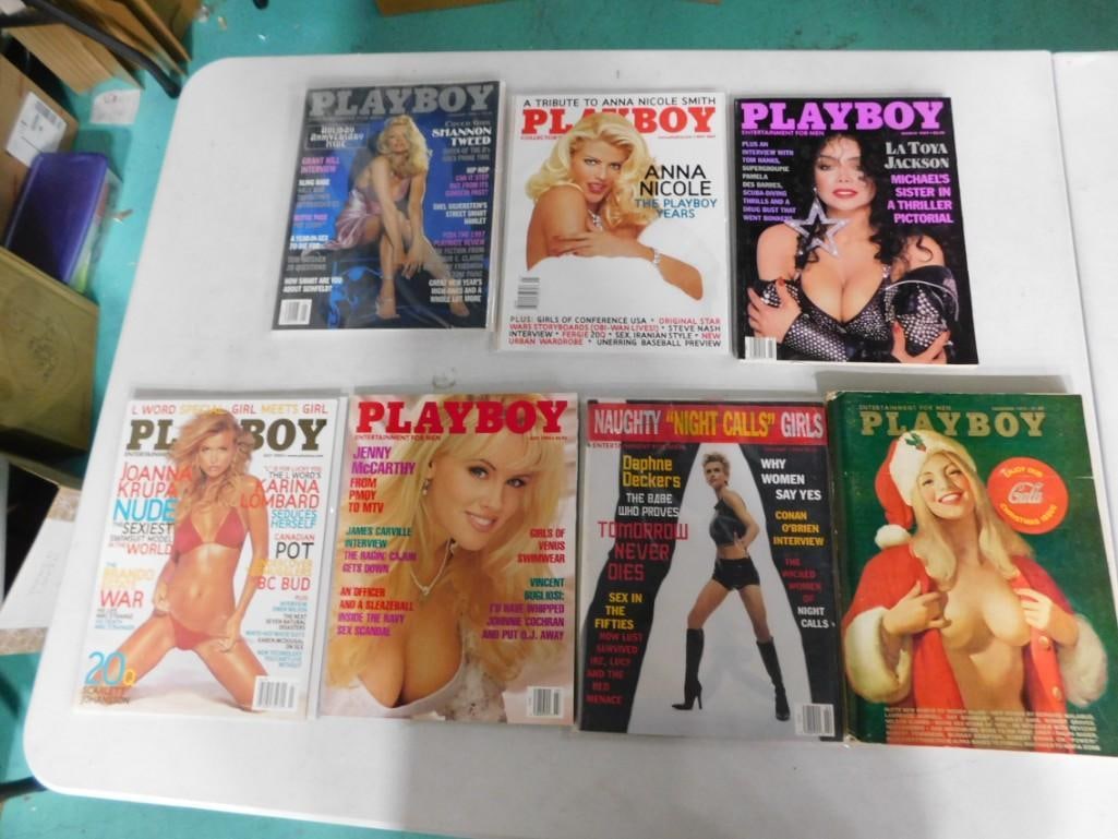 Assorted Playboy Magazines including Christmas Gala, La Toya Jackson, Anna Nicole Smith, etc.: Assorted Playboy Magazines including Christmas Gala, La Toya Jackson, Anna Nicole Smith, etc.