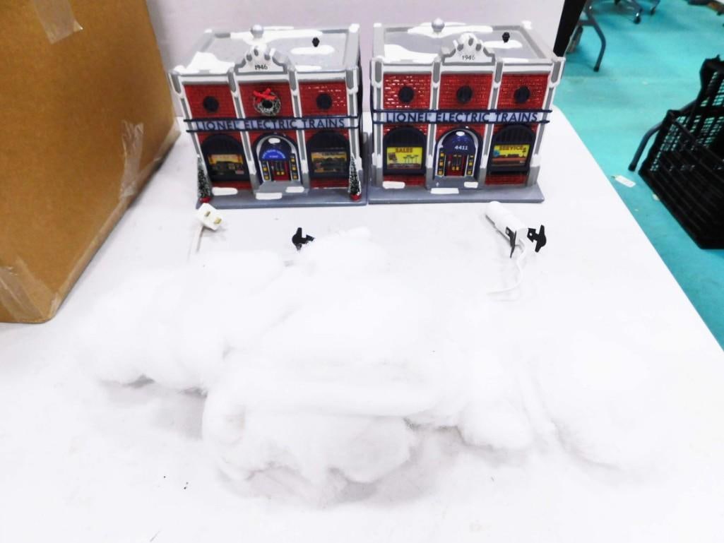 2 Department 56 Lionel Electric Trains Shop Christmas Village Buildings (1 of 6)