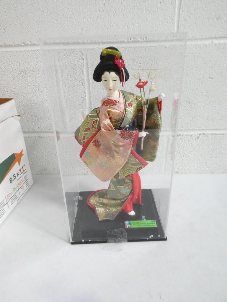 Japanese Geisha Doll Acrylic Display Case (1 of 7)