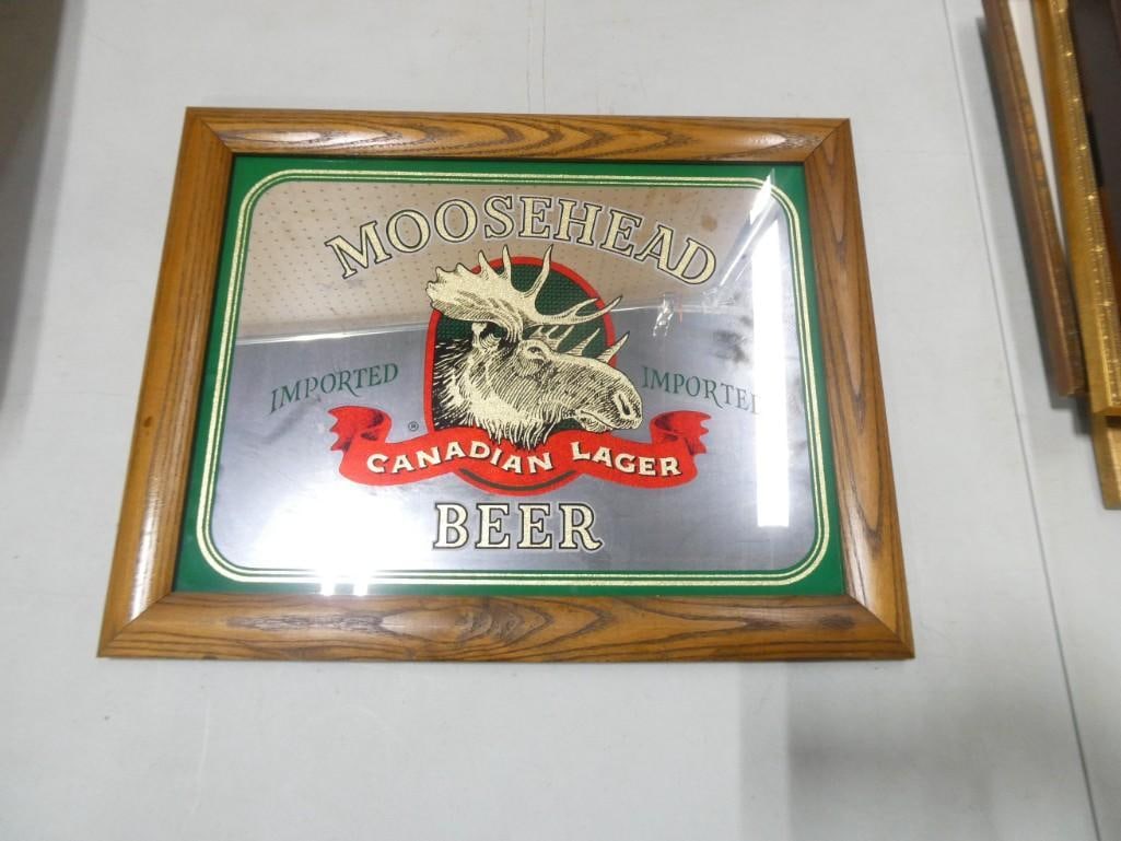 Moosehead Canadian Lager Beer Bar Mirror 15" x 18" (1 of 2)