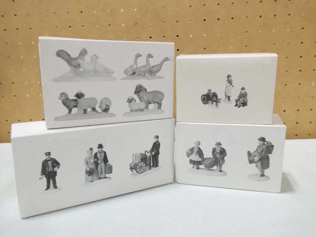 Dept 56 Accessories incl Alpine Villager, Farm Animals, Holiday Travelers, Buying Baker's Bread (1 of 10)