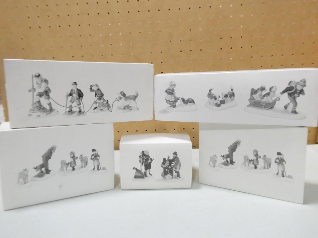 Lot of Department 56 Accessories incl 2 Heidi & Her Goats, Cobbler & Clock Peddler, Climb Every Moun (1 of 8)