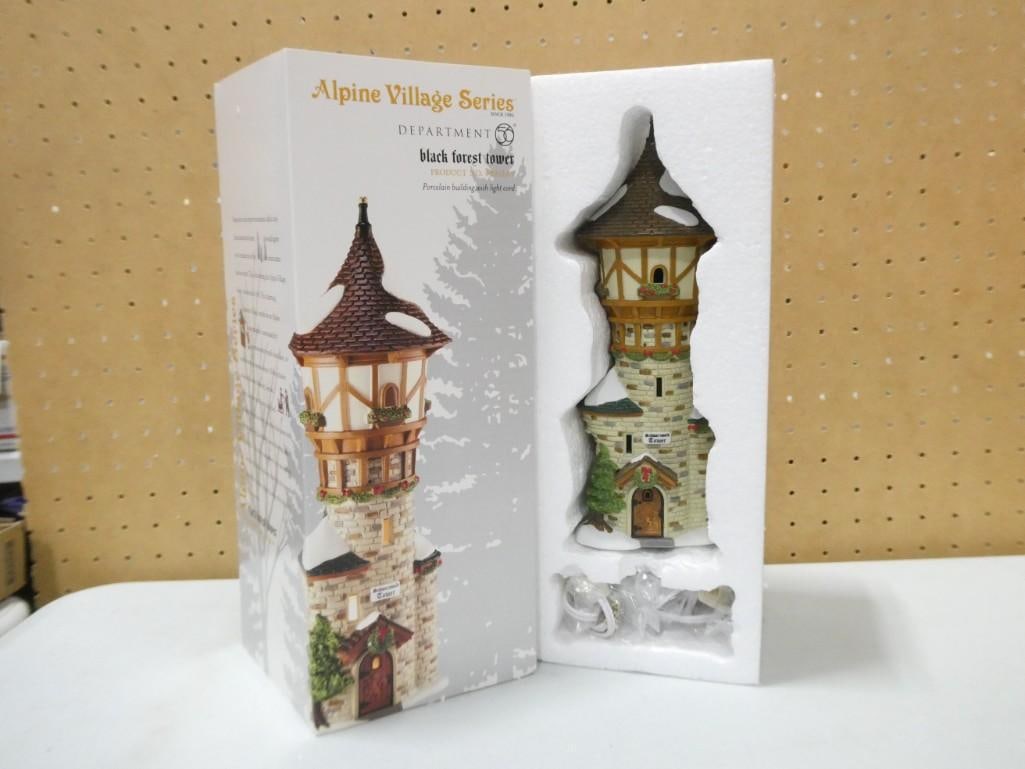 Dept 56 Black Forest Tower Alpine Village Series No 4020169 in Original Box (1 of 7)