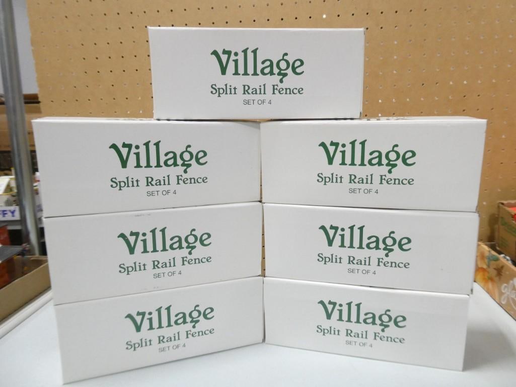 7 Sets of Department 56 Village Split Rail Fence in Original Boxes (1 of 6)