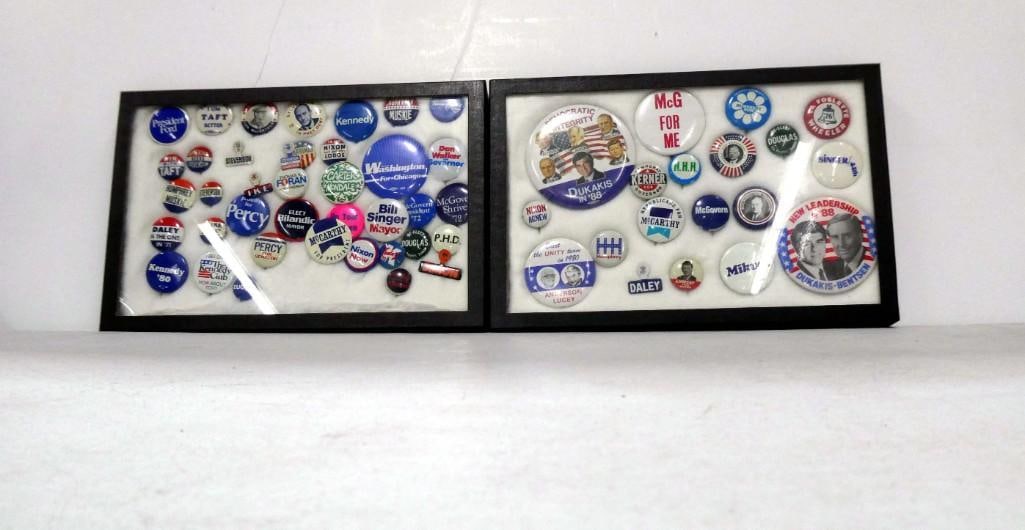 Lot of Political Buttons incl Nixon Agnew, Dukakis, Ford, I Like Ike, Hubert H Humphrey,: Lot of Political Buttons incl Nixon Agnew, Carter & Mondale, Dukakis, Ford, I Like Ike, Hubert H Humphrey, Stevenson, Taft, etc