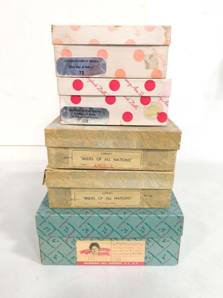 Doll Lot incl 2 Nancy Ann Storybook Dolls, Madame Alexander, 2 Corrine's Brides of All Nations (1 of 7)