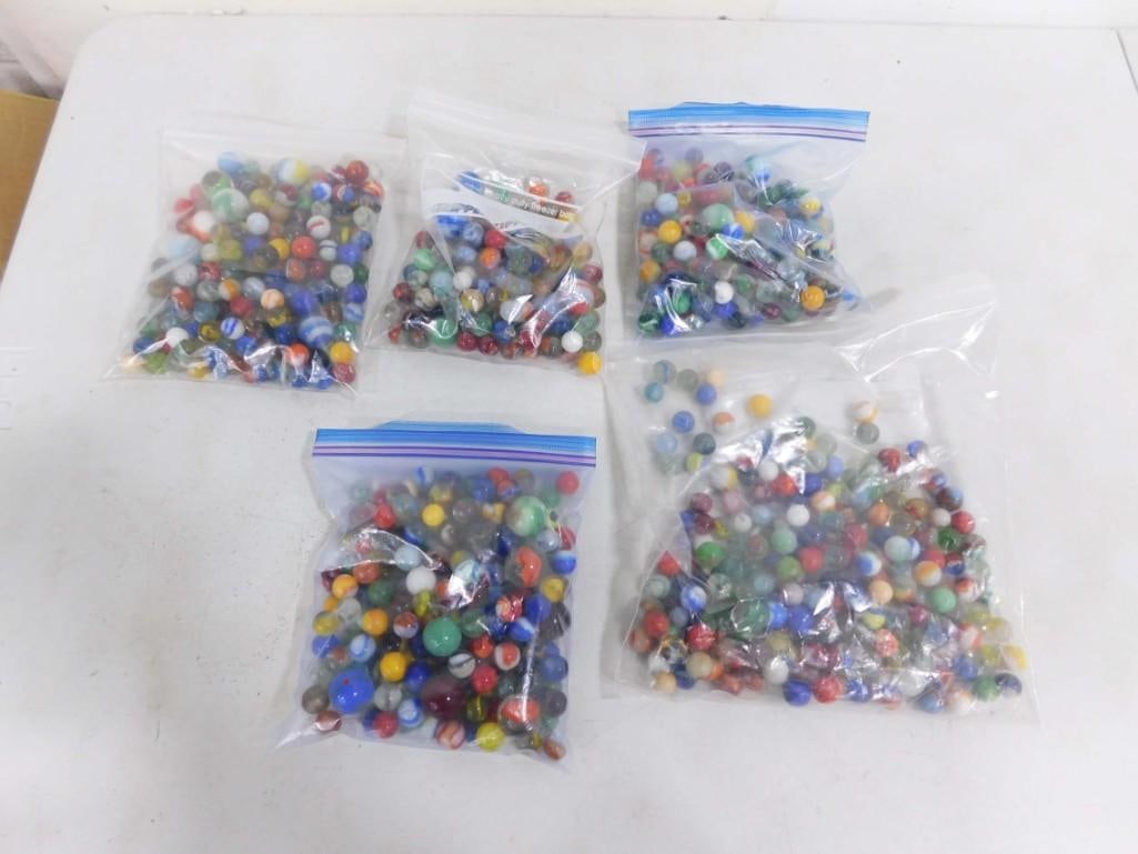 Vintage Marbles Lot incl Shooters (1 of 5)