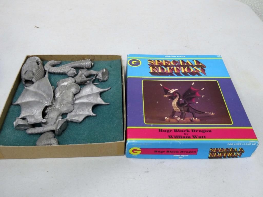 Huge Black Dragon by William Watt Special Edition Model Kit Grenadier Models 2534 (1 of 3)