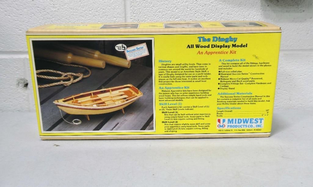 The Dinghy Boat All Wood Display Model Kit Midwest Products Co Inc (1 of 3)