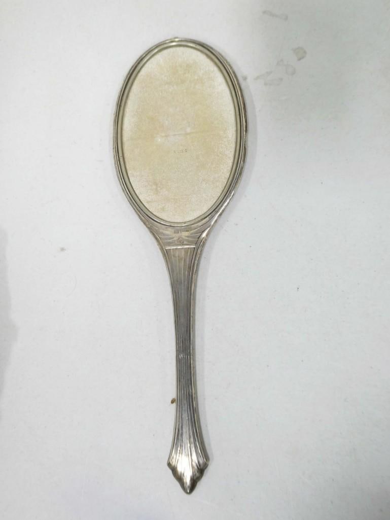 Sterling Silver Vanity Hand Mirror 260g Total Weight (1 of 7)