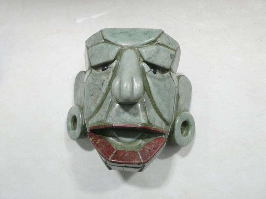 Guatemalan Jade Jadeite Mayan Mask with paperwork (1 of 6)