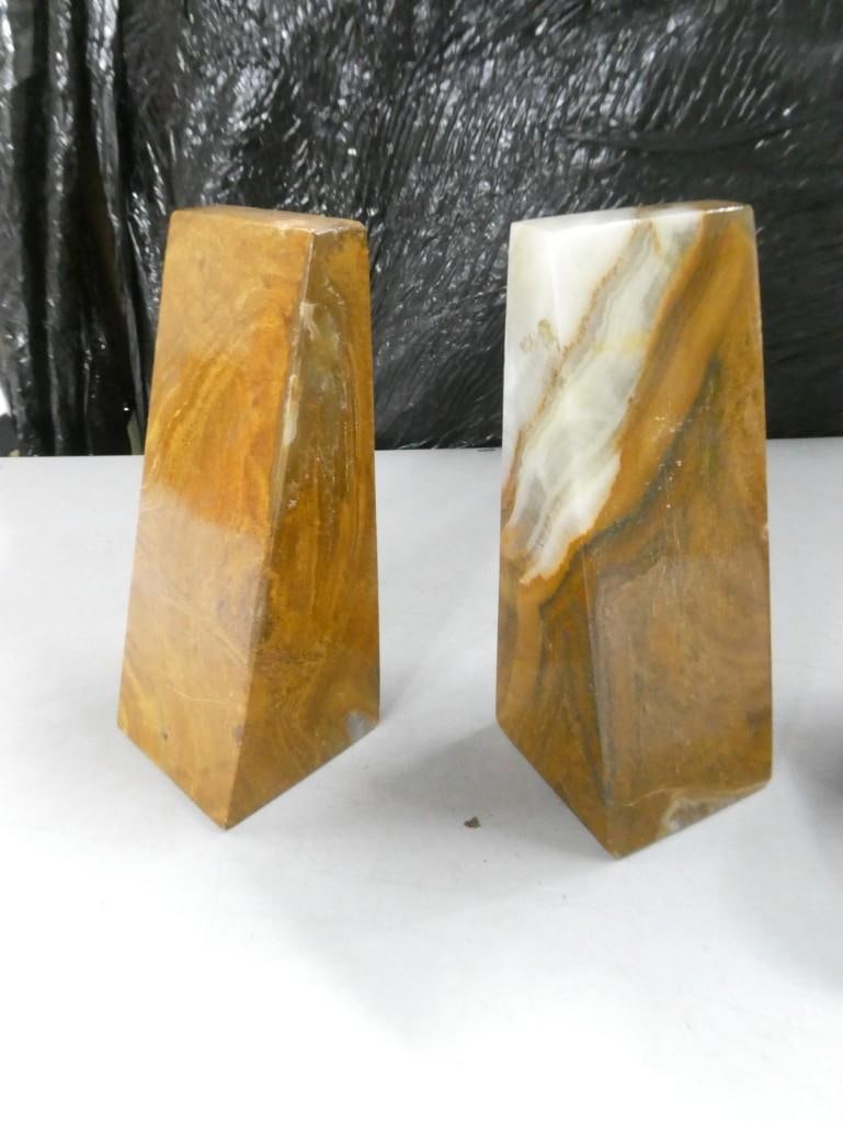 Polished Onyx Book ends: Polished Onyx Bookends