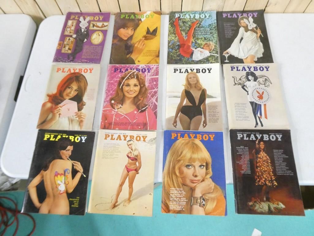 1968 Complete Year - 12 Playboy Magazines (1 of 3)