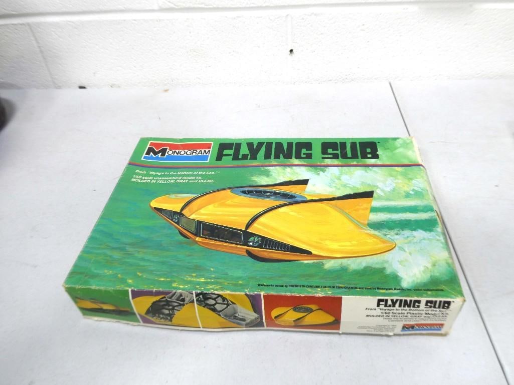 Monogram Flying Sub 1/60 Scale Model Kit from Voyage to the Bottom of the Sea (1 of 3)
