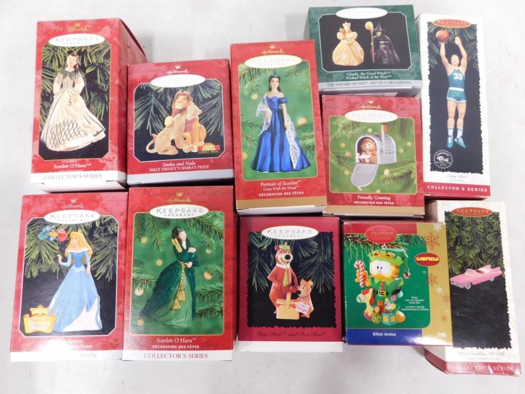 Hallmark Keepsake Ornaments NIB incl Yogi Bear, The Lion King, Gone with the Wind, Garfield, (1 of 3)