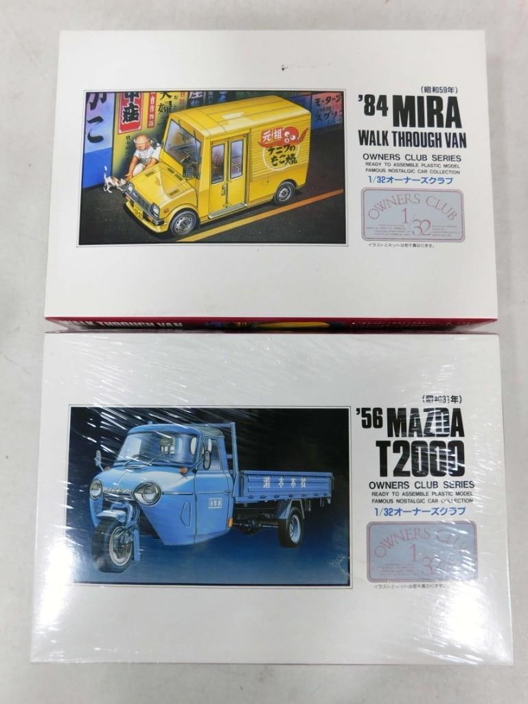 2 Model Kits incl Sealed '56 Mazda T2000 Kit and Unsealed '84 Mira Walk Through Van Kit (1 of 4)