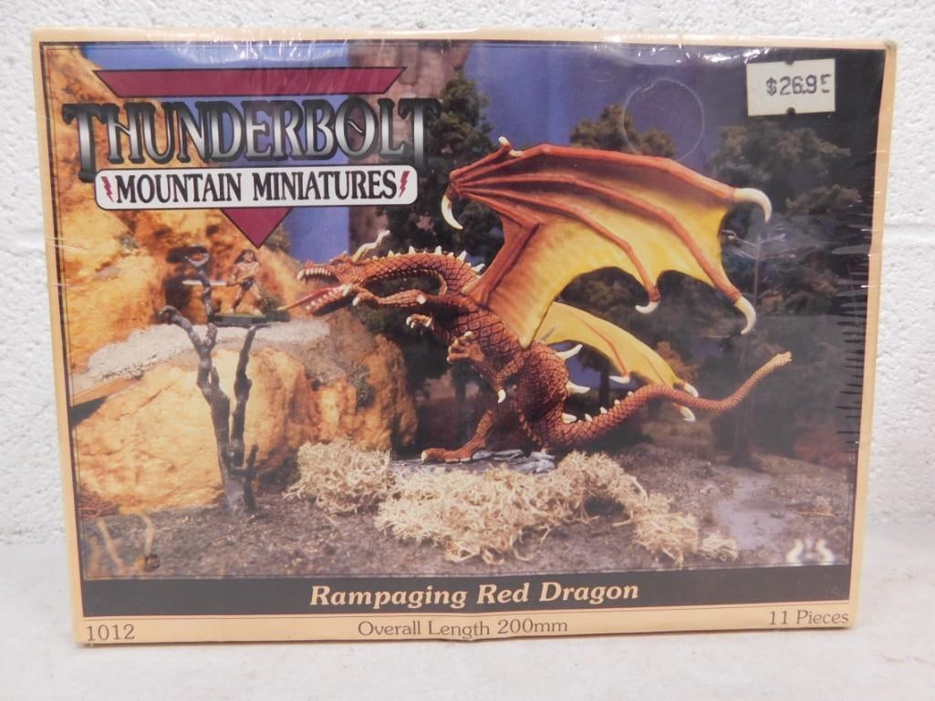 Thunderbolt Mountain Miniatures Rampaging Red Dragon 200mm Model Kit New and Sealed (1 of 2)