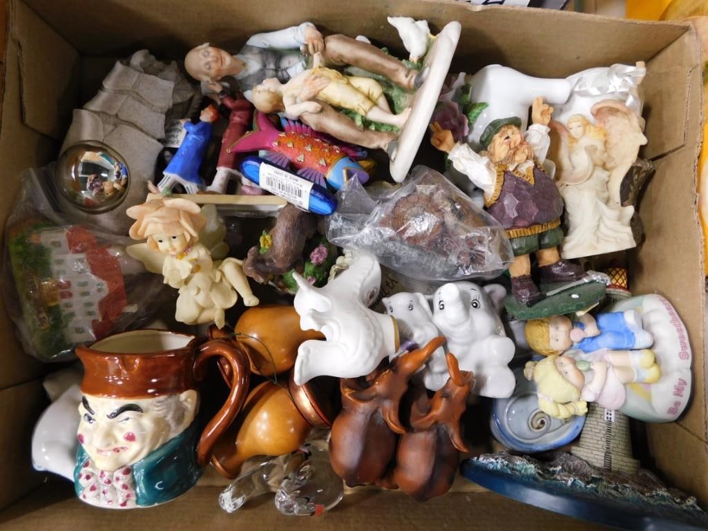 Lot of Vintage & Collectible Smalls incl Lighthouse, Toby Jug, Elephants, Angels, etc: Lot of Vintage & Collectible Smalls incl Lighthouse, Toby Jug, Elephants, Angels, etc. 20+ items