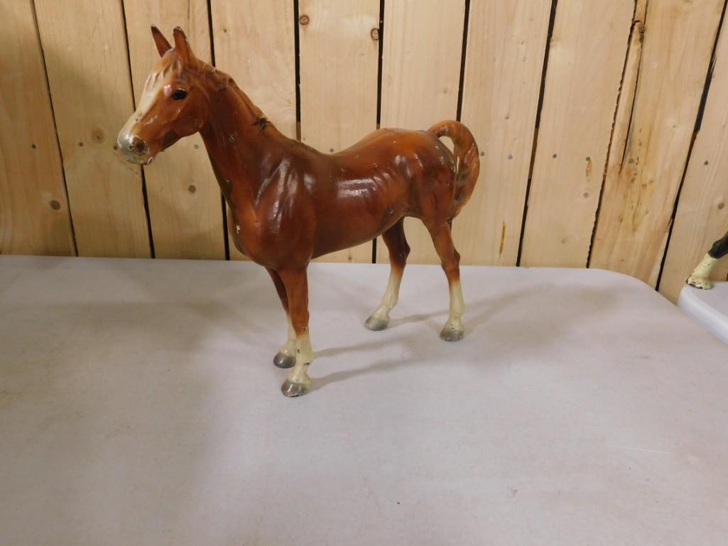Cast Iron Horse / Door Stop: Cast Iron Horse / Door Stop - measures roughly 10" tall